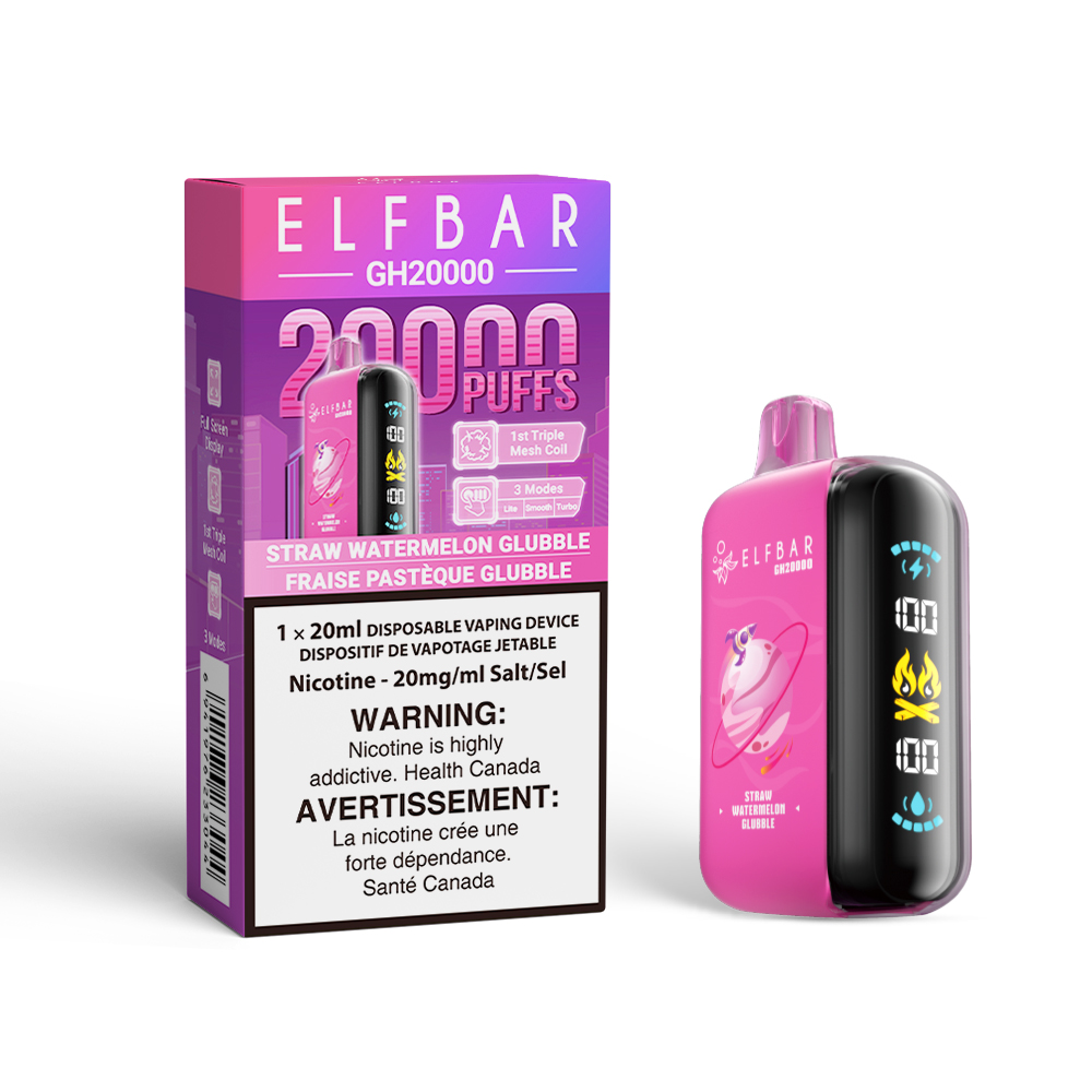 ELFBAR 20000K STRAW WATERMELON GLUBBLE